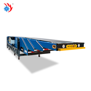 Nastro trasportatore telescopico Mobile a velocità regolabile 4-extension 25m Container scarico nastri trasportatori flessibili