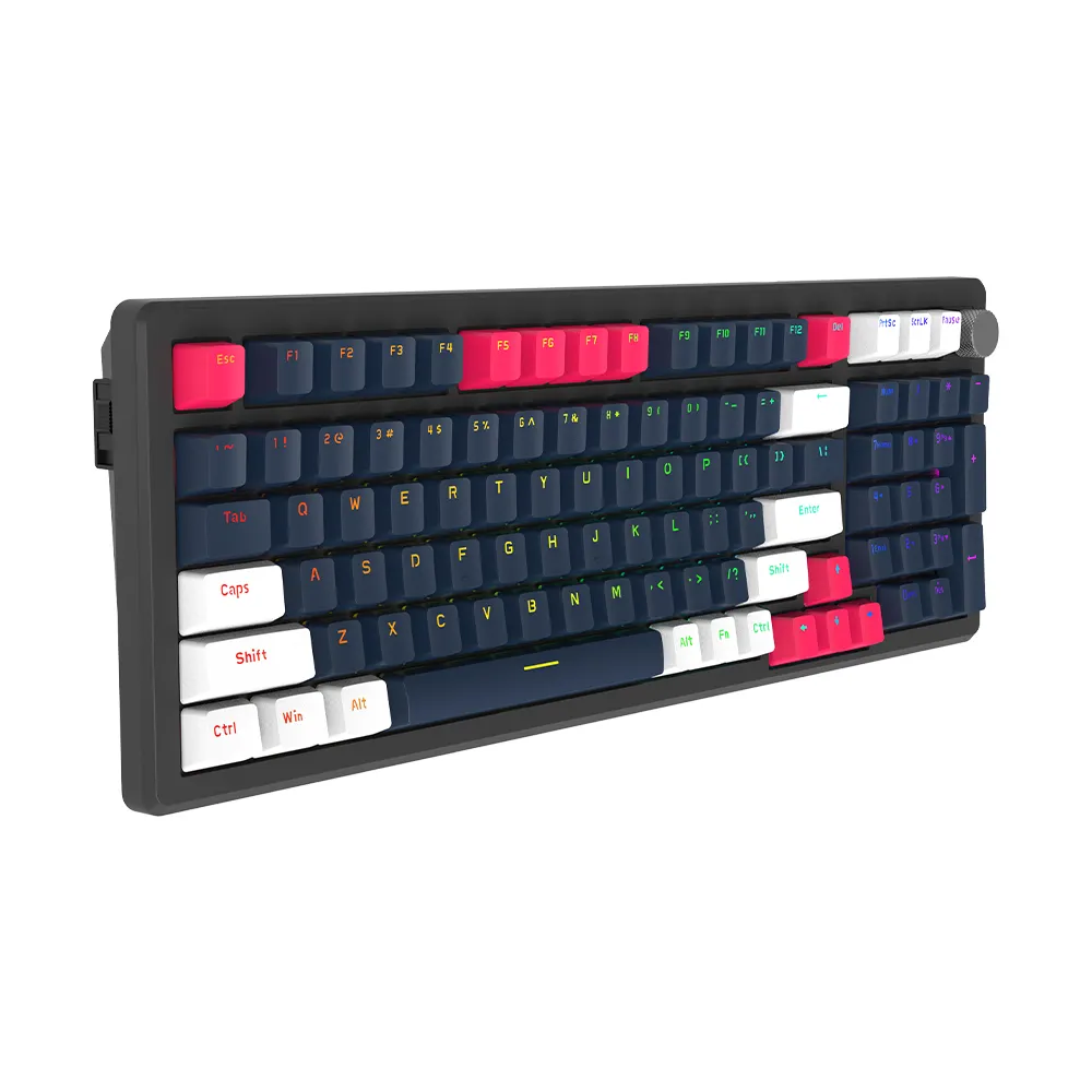 Teclado mecánico compatible con diferentes marcas de intercambio en caliente, interruptores de soldadura, en línea con las necesidades de bricolaje del teclado de juego oem