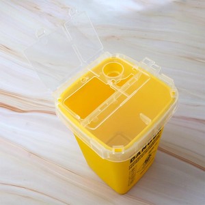 热卖小型方便携带医用注射塑料注射器存放锐器盒 - Product Image 3