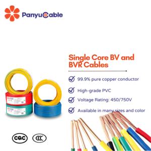 電気ワイヤーBVシングルコアワイヤーBV1.5mm ² 銅導体電源ケーブルPVC断熱層電気ケーブル家庭用 - Product Image 2