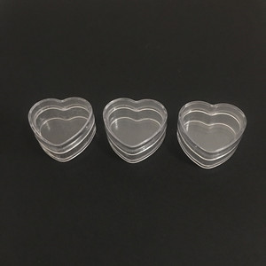 Şeffaf taşınabilir yıldız çiçek kalp şekli küçük seyahat kremi plastik kavanoz Pot kutusu makyaj kozmetik kapları - Product Image 2