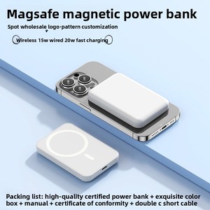 All'ingrosso personalizzabile 20W ricarica rapida LI-Polymer Power Bank Wireless magnetico per Input di tipo C compatibili con vari dispositivi - Product Image 6