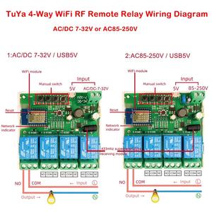 Tuya Smart <strong>Remote</strong> Control Wireless Wifi <strong>Switch</strong> Module 1/2/4CH DC 7-32V 220V Relay Receiver for Led Light Lamp Fan DIY - Product Image 2