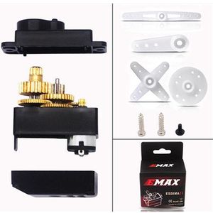 Sıcak satış EMAX ES08MA II Mini Metal dişli Analog Servo mikro-direksiyon dişli sabit için uygun - Product Image 3