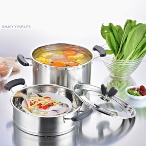 New Factory Customization Price Durable <strong>2</strong>/3 Layer Aluminum 304 Stainless Steel Steamer <strong>Pot</strong> Set