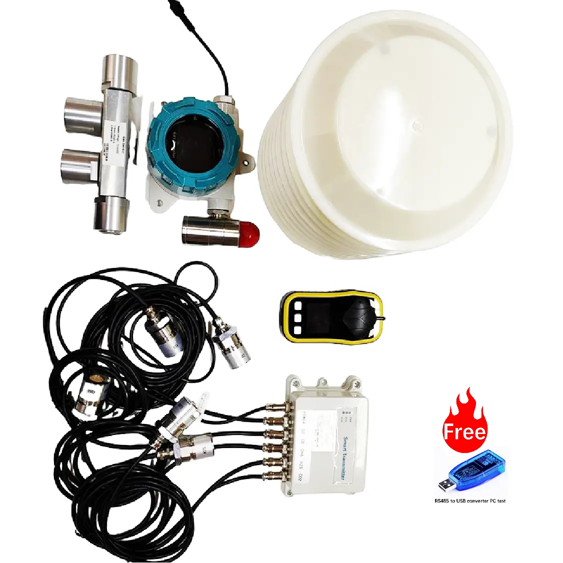 CE MULTIFUNCIONAL ONLINE INDUSTRIAL CONTROL DE LA CALIDAD DEL AIRE AMONIACO OZONO SO2 O2 CO CO2 CH4 H2S SENSOR DE GASES DE ESCAPE