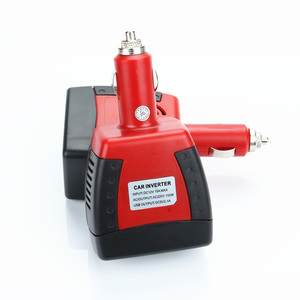 150WDC 12V〜220VACカーコンバーター、QC 3.0USBシングルACコンセントカーアダプターカーパワーインバーター付き - Product Image 1