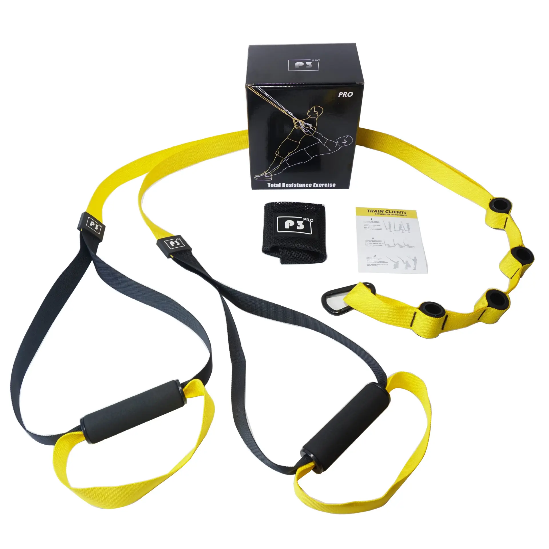 Ajustável Ginásio Trx Suspensão Trainer Set P3 Fitness Suspensão Trainer Correias Kit Para Total Trx Resistência Exercício Treinamento