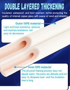 Jiahao sản xuất cách nhiệt ngoài trời Ống cách nhiệt bọt ống cho nước khí-chứa điều hòa không khí kết nối ống - Product Image 3