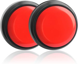 Set de 4 zumbadores de respuesta grabables, juego personalizado, respuesta de sonido, botón parlante para juguete de mascotas y niños - Product Image 3