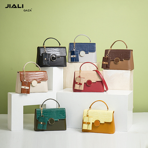 Qaza atacado bolsas de luxo para mulheres com padrão de crocodilo 2024 designer nova moda couro PU baixo preço 2 em 1 bolsas femininas