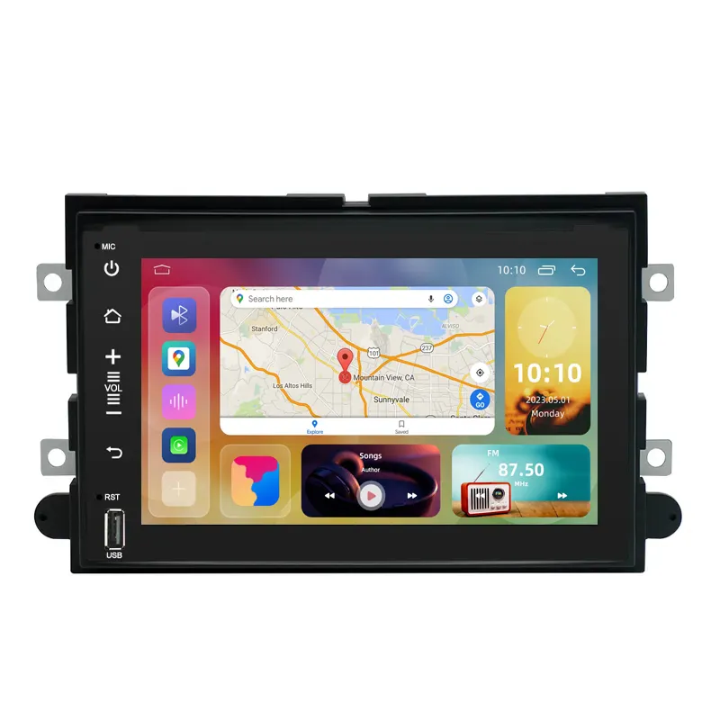Lettore autoradio Android 2 din per Ford F150 F250 F350 500 Explorer Focus Fusion Mustang Edge navigazione GPS DVD