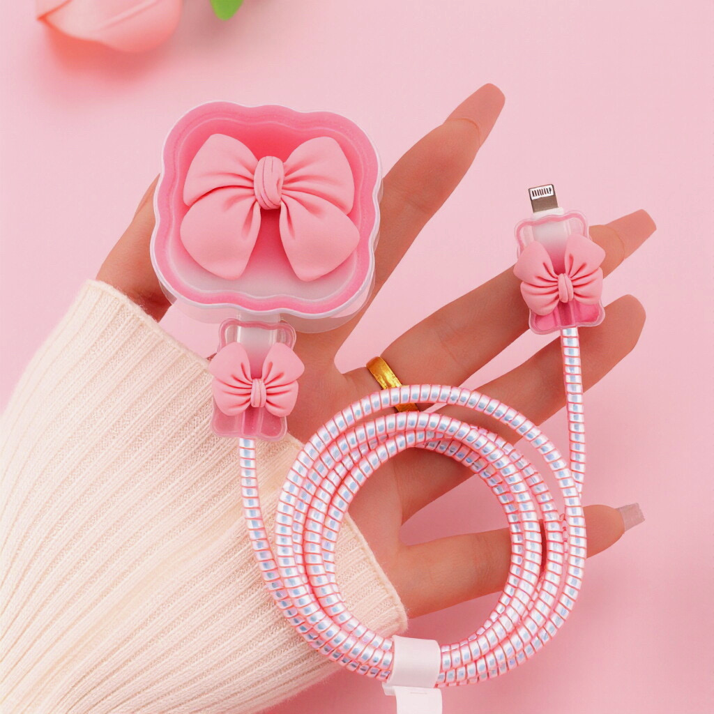 Pink charge case