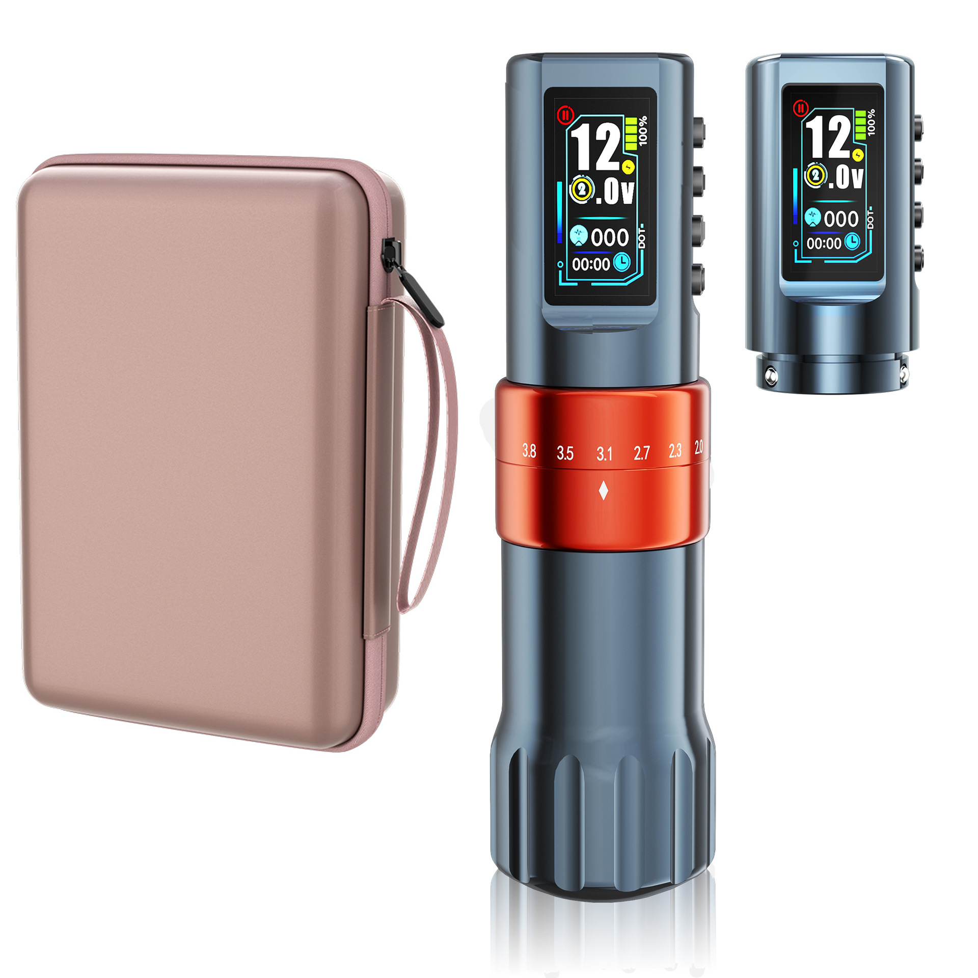 Anneau orange double batterie