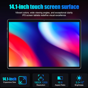 14.1 Inches Surface Tablet 1920X1200 Touch Screen Tablet <strong>Pc</strong> Win 11 <strong>Big</strong> Battery N100 2 In1 Tablet <strong>Pc</strong> With Keyboard Leather <strong>Case</strong> - Product Image 3