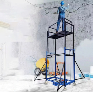 ลิฟต์นั่งร้านไฟฟ้าแพลตฟอร์มลิฟต์ยกนั่งร้านไฟฟ้า2.5ม. แบบเคลื่อนที่ได้ยกระดับแบบอัตโนมัติพกพาได้ปรับปรุงกลางแจ้งในร่ม - Product Image 4