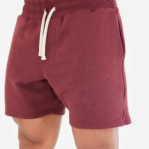 Wholesale Printing Logo Regular Fit Solid Color Active <strong>String</strong> <strong>Elastic</strong> Waist Shorts Running Cotton Polyester Shorts Men - Product Image 2