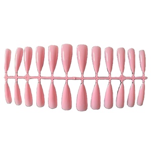 เล็บปลอมสีทึบสำหรับต่อเล็บออกแบบมาเป็นเข็มยาว120ชิ้นต่อเล็บ - Product Image 1