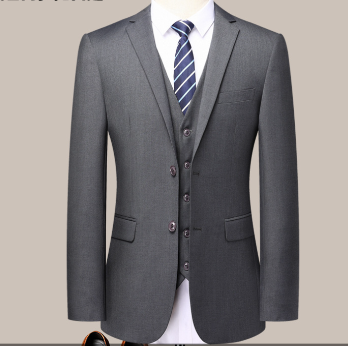 Cappotto monopezzo grigio a due bottoni