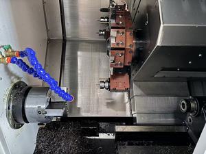Tipo de torreta DAS con máquina de torno CNC de eje Y Función de torneado y fresado Sistema Syntec con 15 estaciones de herramientas - Product Image 2