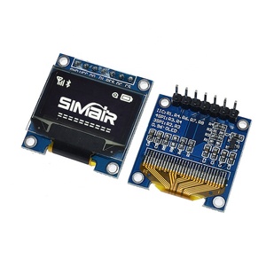 OLED 0,96 Zoll Display Modul SSD1306 I2C IIC SPI Serie 128X64 LCD 4 Stifte Gelbblau Weißblau für Arduino(Stift-Kopfern kopfert