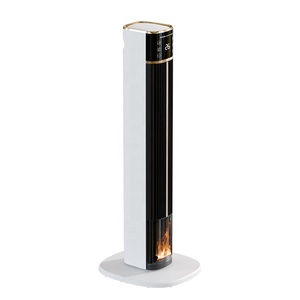 2000W potenza 12 ore funzione Timer portatile PTC ceramica elettrico riscaldatore ventilatore a torre con 3D effetto fiamma telecomando - Product Image 3