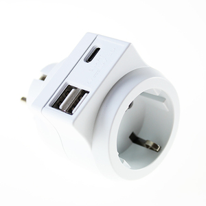 Travel Plug Adapter Electrical Plug <strong>Socket</strong> <strong>Multi</strong> <strong>Functional</strong> Double <strong>USB</strong> and Type-C Extension <strong>Socket</strong>