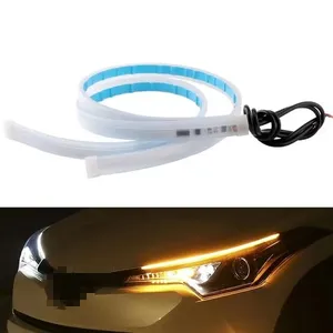 LEDターンシグナルヘッドライトレトロフィット12V 5W LED DRLフレキシブルストリップ新日中ランニング - Product Image 2