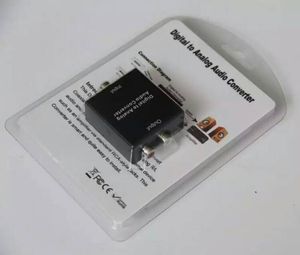 数模音频转换器放大器解码器光纤同轴信号到模拟立体声音频适配器R/L 3.5毫米音频