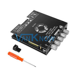 ZK-HT21 TDA7498E数字低音炮功放板模块160W x2 + 220W AUX/USB输入2.1通道BT5 DC15-36V - Product Image 1