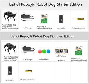 ROSロボット四足ロボット犬PuppyPiバイオニック4本足インテリジェントプログラミングAI視覚認識RaspberryPi4B - Product Image 2