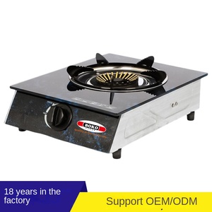 Factory Direct Energy-Efficient Single Gas Stove for Household Use <strong>Xuan</strong> Fire Iron Cover Electronic Ignition Table-Installed Gas - Product Image 4