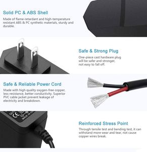 US 2Pin Plug-In 2A Adapter Adaptor Adapt <strong>Dc</strong> Transformer Uk Wall Type <strong>Input</strong> 100-240V <strong>Output</strong> 12 Volt 2 Amp 12V <strong>Power</strong> Supply <strong>Ac</strong> - Product Image 2