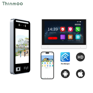 Thinmoo 8 pulgadas Android POE pantalla táctil Video intercomunicador reconocimiento facial edificios de apartamentos sistema de seguridad de reconocimiento facial - Product Image 3