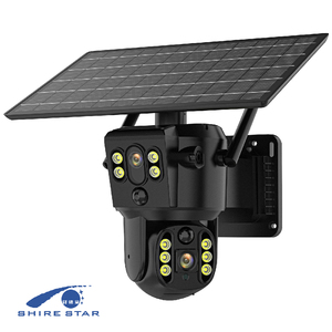 警报器闭路电视家庭报警套件太阳能Ptz 50X摄像机4G sim卡太阳能路灯隐藏摄像机Lampadaz太阳能通信摄像机
