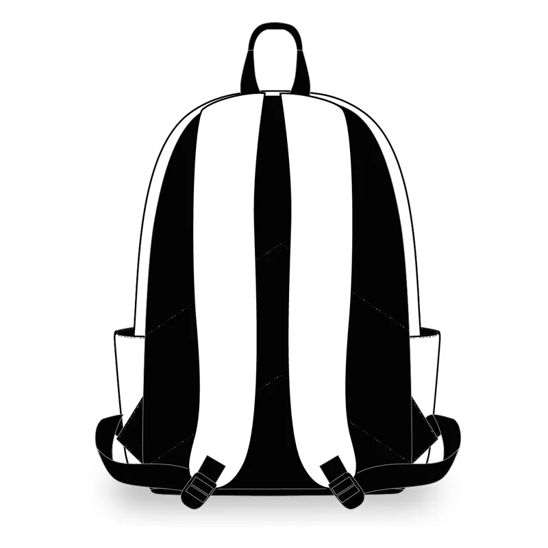 새로운 사용자 정의 패션 Pu 가죽 학교 학생 소녀 내마모성 방수 대용량 폴리 에스테르 배낭 가방