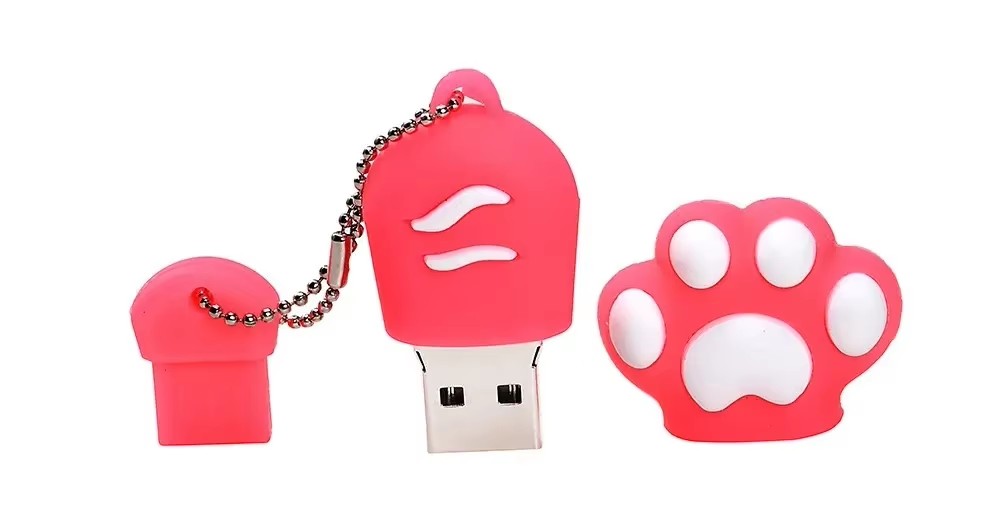 厂家热卖可爱猫爪形闪存盘创意礼品USB 2.0 8gb 16gb 32gb 64gb 128gb - Product Image 5