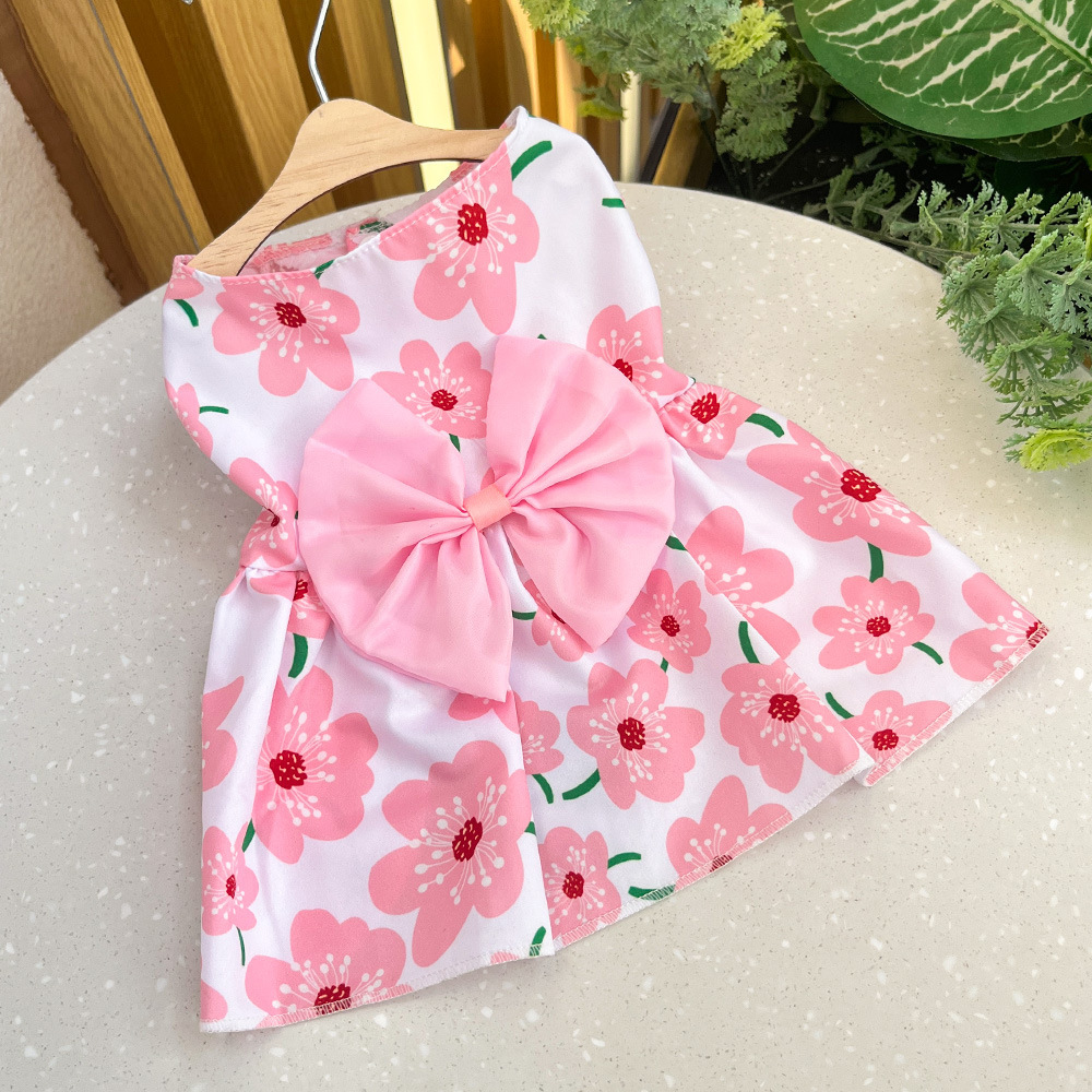 Style 230B Pink Morning Glory Print Dress