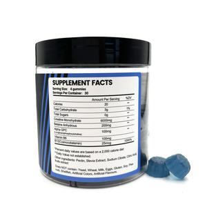 Spot Supply Preworkout Supplements 5g 6g Creatine Monohydrate Per Serving <strong>Alpha</strong> GPC Complex Creatine Gummies - Product Image 3