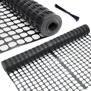 4x100 FT bahçe çit hayvan bariyer kullanımlık örgü plastik Zip bağları ile güvenlik çiti rulo geçici havuz çiti - Product Image 1