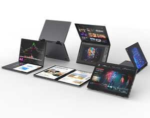 2024 New <strong>2</strong> in 1 <strong>Yoga</strong> Tablet Portable 10.5 Inch Dual Screen Win 10/11 DDR4 Double Touch Monitor Type-c Intel N95 Business Laptop - Product Image 2