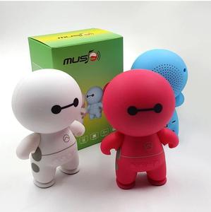 Altavoz inalámbrico baymax con dibujos animados, bonito robot audio, con tarjeta TF/función de combinación USB - Product Image 6