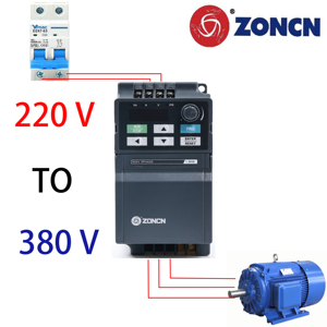ZONCN Z2000 Unidad de velocidad variable Controlador VSD monofásico Control vectorial AC 220V a 380V 30KW y 37KW Potencia nominal para motores - Product Image 3
