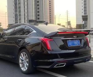 Cadillac CT5 için LED ışık spoyler dudak ile modifiye arka gövde 2019 2020 2021 2022 2023 2024 karbon Fiber kanat Tuning aksesuar - Product Image 5