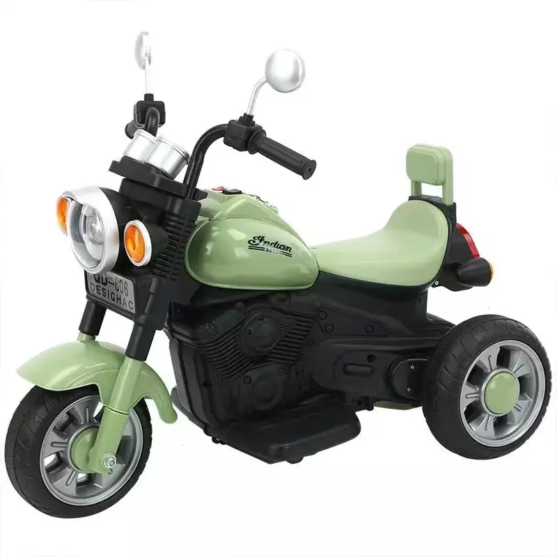 Motocicleta para niños de 2 a 8 años, tres ruedas, batería de 12 V, para conducir en la carretera, coche con control remoto