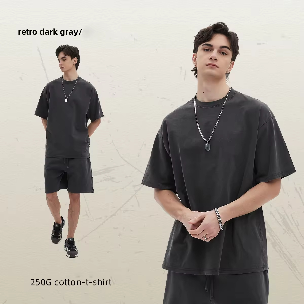 Retro dark gray