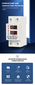 Restablecimiento automático ajustable 63A 220V Regulador de voltaje de sobrecarga de sobrecorriente Estabilizador de voltaje de pantalla digital de CA monofásico - Product Image 4