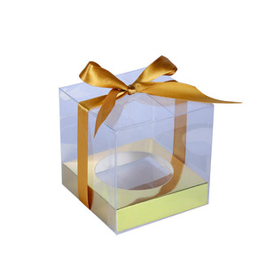 <strong>Mini</strong> Clear <strong>PET</strong> Cupcake <strong>Box</strong> Recyclable Individual Plastic Cake <strong>Box</strong> with Ribbon for Individual Food Serving - Product Image 4