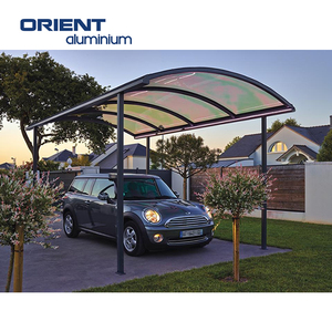 2024Aluminium Solar Roof System Polycarbonate Carport Pergola Parallel Parking Racking <strong>Structure</strong> for Garage Car Shelter <strong>Shade</strong> - Product Image 2