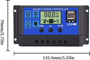 Заводская цена 30A 12V 24V DC ЖК-контроллер заряда солнечной батареи автоматический контроллер заряда солнечной панели - Product Image 5